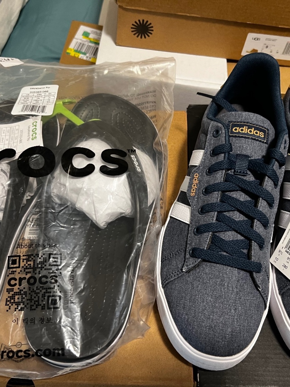 Men’s 10 Bundle Adidas & Crocs New in Box